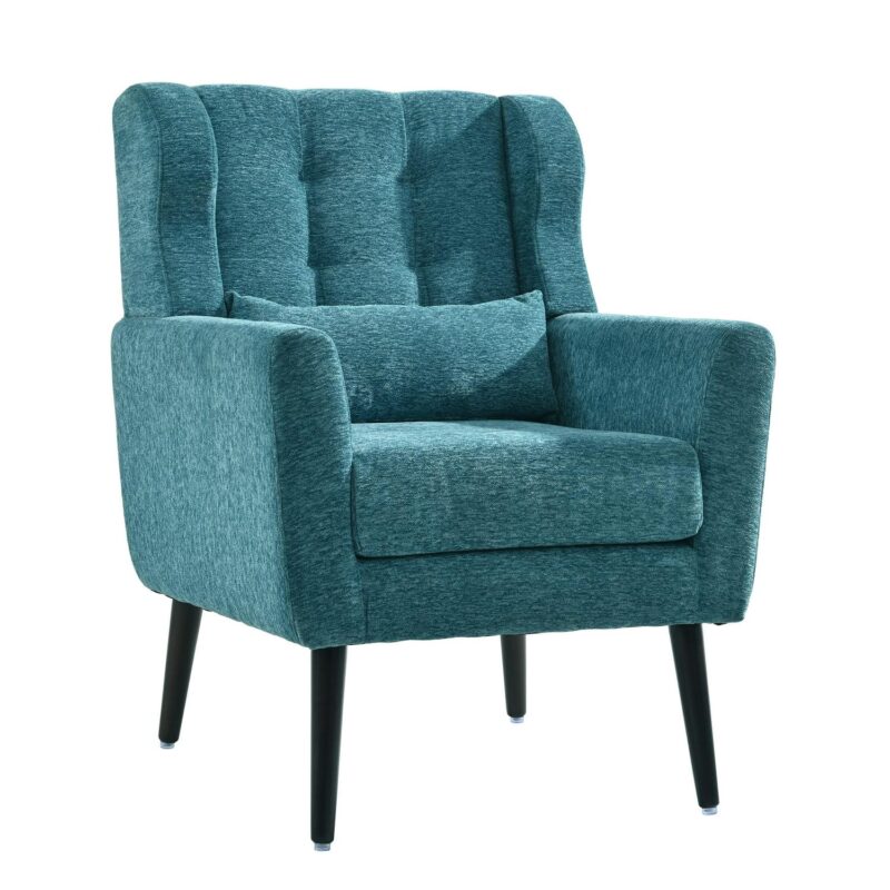 Maocao Hoom Modern Teal Chenille Accent Chair