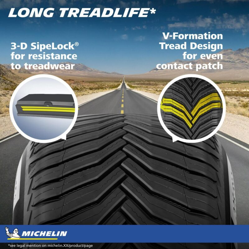 Michelin CrossClimate2 All-Season 225/60R17 99H Tire - Image 8