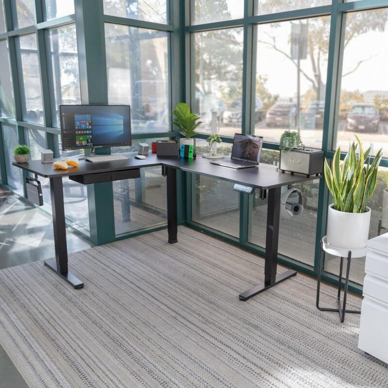 Mount-It! 63-Inches Black Modern/Contemporary Standing desk - Image 8