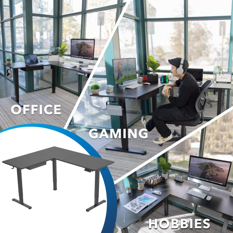 Mount-It! 63-Inches Black Modern/Contemporary Standing desk - Image 3