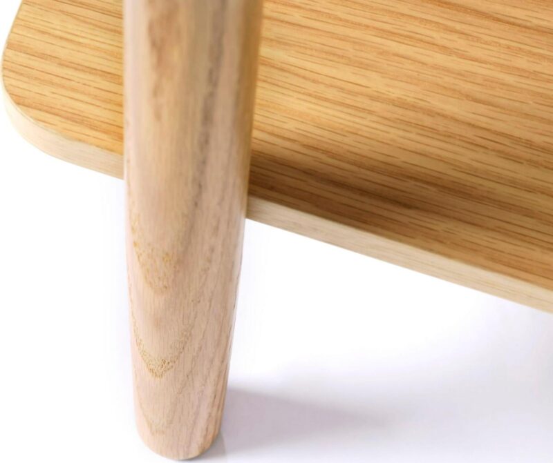 Natural Oak Wood 3 -Shelf Bookcase ( 63-Inches W x 33.8-Inches H x 13.78-Inches D ) Finished - Image 5