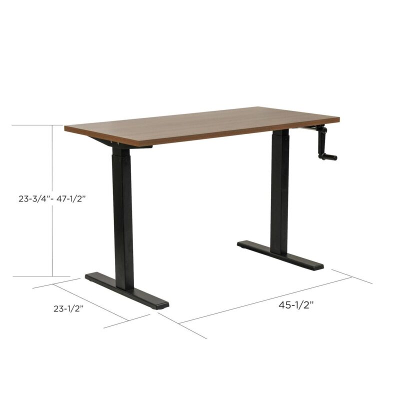 OSHOME 47.25-Inches Brown Standing desk - Image 3