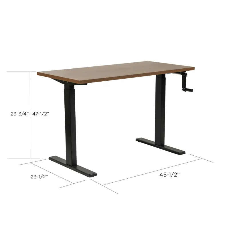 OSHOME 47.25-Inches Brown Standing desk - Image 3