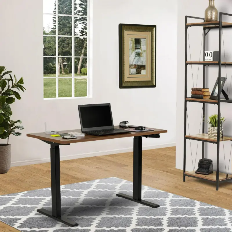 OSHOME 47.25-Inches Brown Standing desk