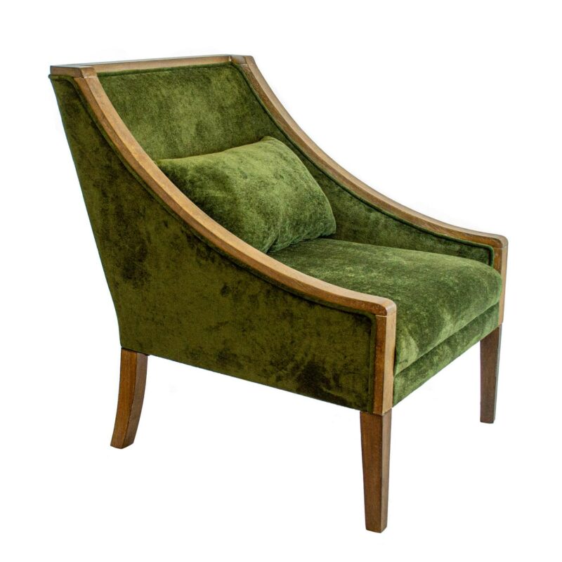 OSHOME Midcentury Forest Mist Accent Chair - Image 2