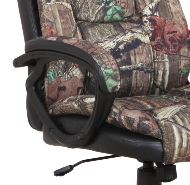 OSHOME Mossy Oak Chair Mossy Oak Break Up Infinity Traditional Ergonomic Adjustable Height Swivel Upholstered Executive Chair - Image 7