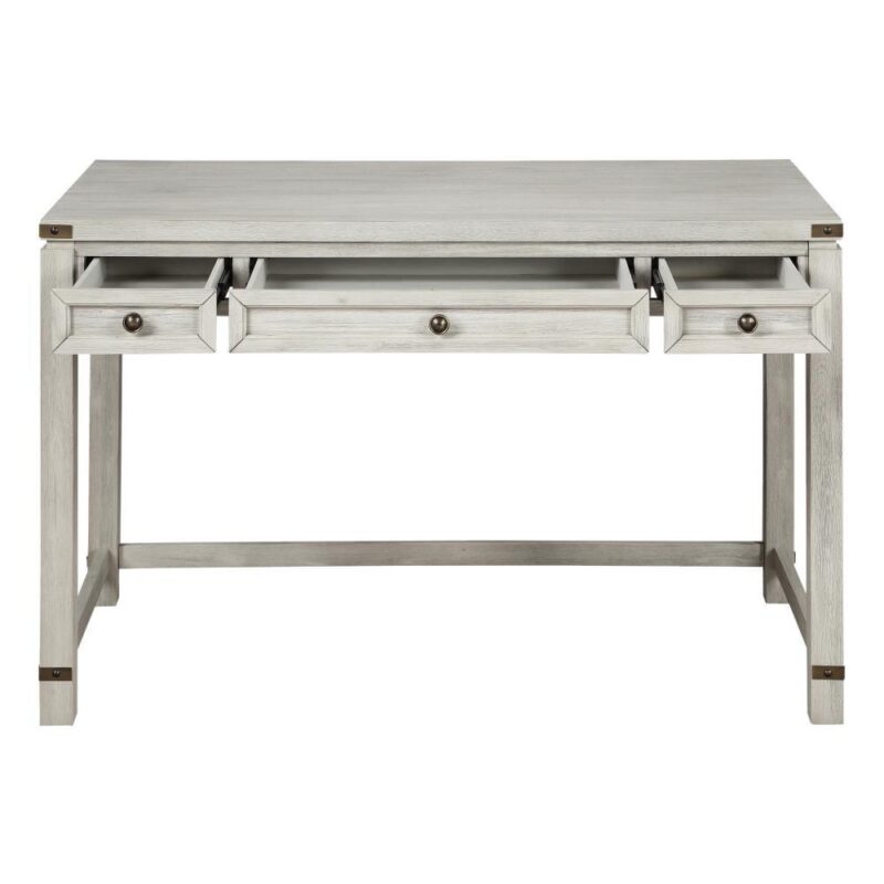 OSP Home Furnishings Baton Rouge 48-Inches Gray Traditional Oak Writing desk - Image 6