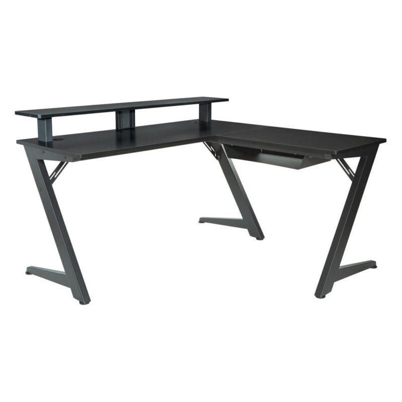 OSP Home Furnishings Avatar 54-Inches Black Modern/Contemporary Gaming desk - Image 2