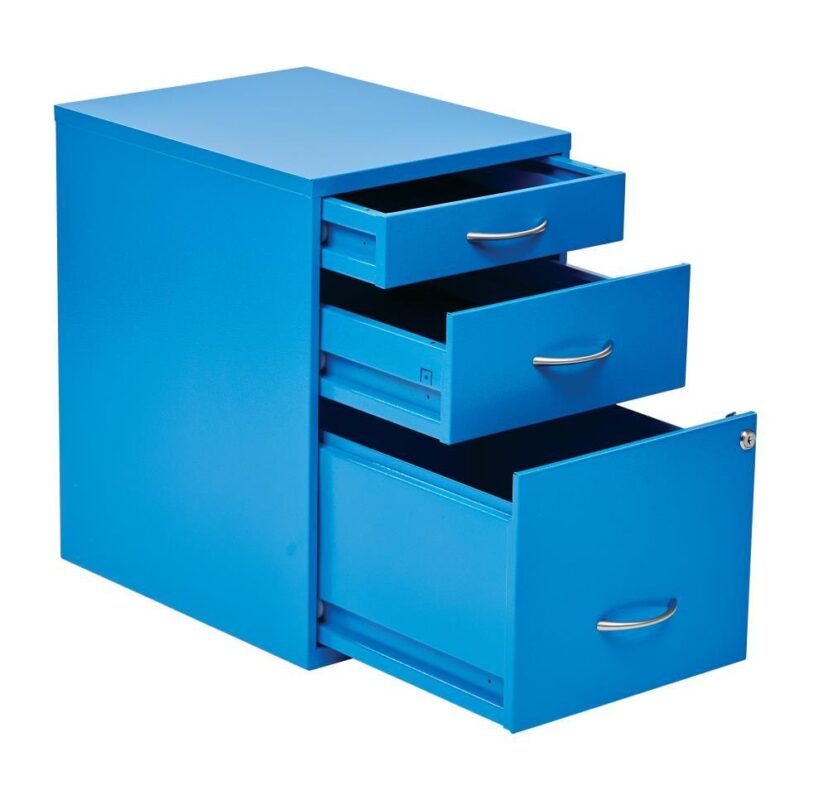 OSP Home Furnishings OSP Designs Blue 3 -Drawer 14.5-Inches File Cabinet - Image 4