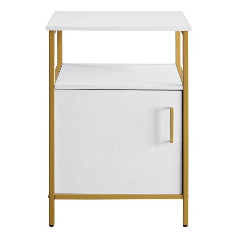 OSP Home Furnishings Modern life White Printer stand - Image 3