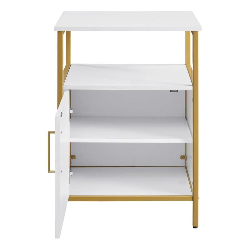 OSP Home Furnishings Modern life White Printer stand - Image 5