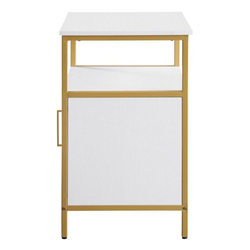 OSP Home Furnishings Modern life White Printer stand - Image 4