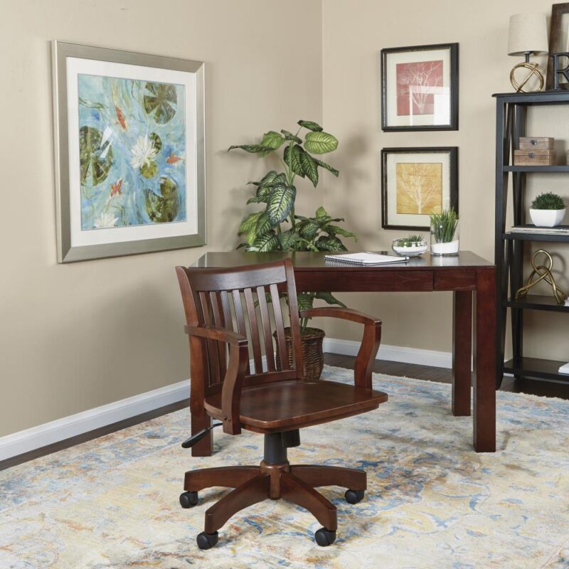 OSP Home Furnishings Midcentury Midcentury Espresso Swivel Accent Chair