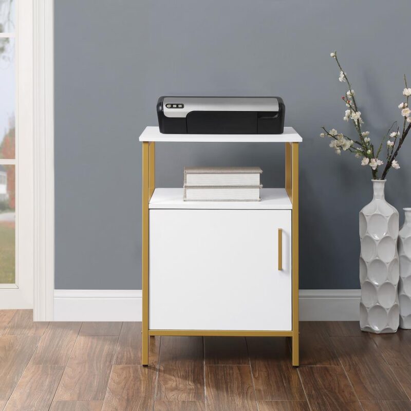 OSP Home Furnishings Modern life White Printer stand
