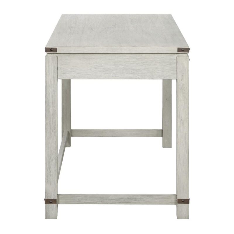OSP Home Furnishings Baton Rouge 48-Inches Gray Traditional Oak Writing desk - Image 4
