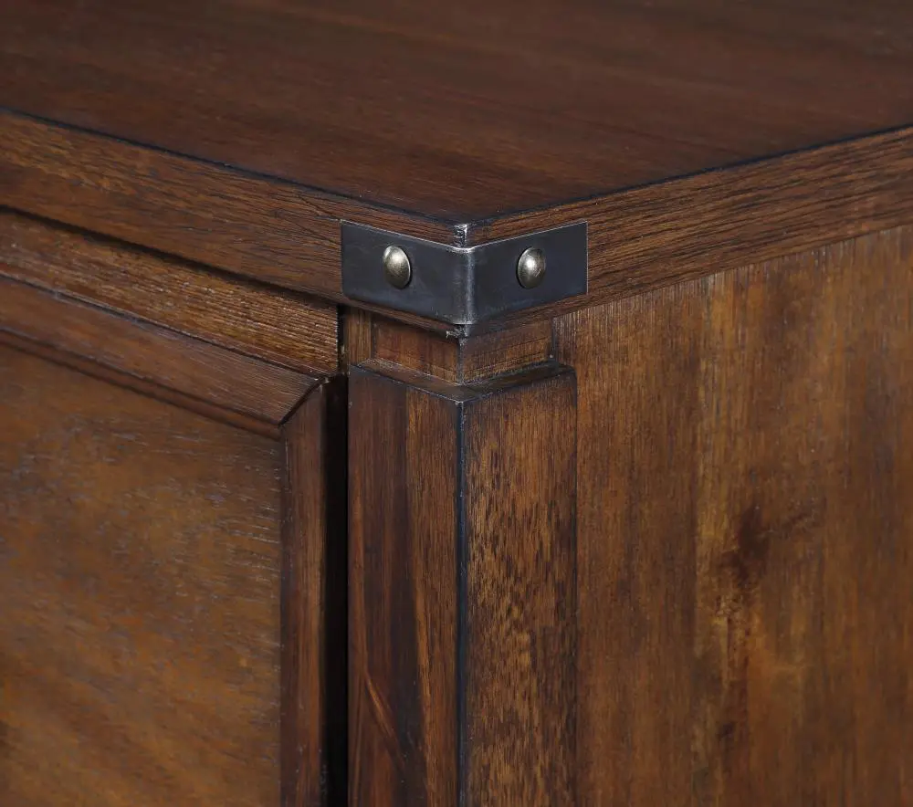 OSP Home Furnishings Baton rouge Brushed walnut 2 -Drawer 19-Inches File Cabinet 7 OSP Home Furnishings Baton rouge Brushed walnut 2 -Drawer 19-Inches File Cabinet - Image 7