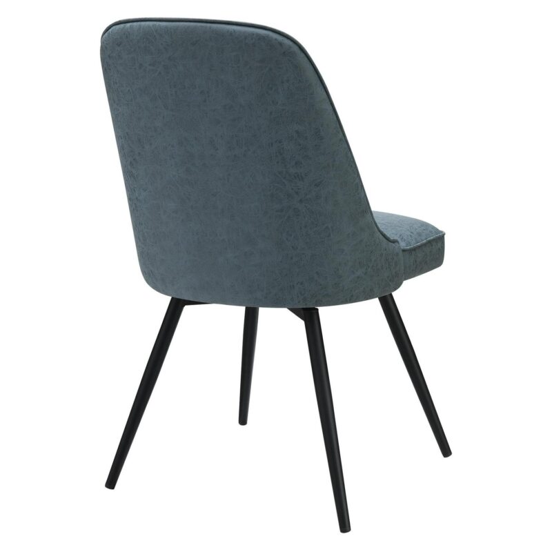 Office Star Products 2 Penton Casual Navy Faux leather Swivel Accent Chair - Image 5
