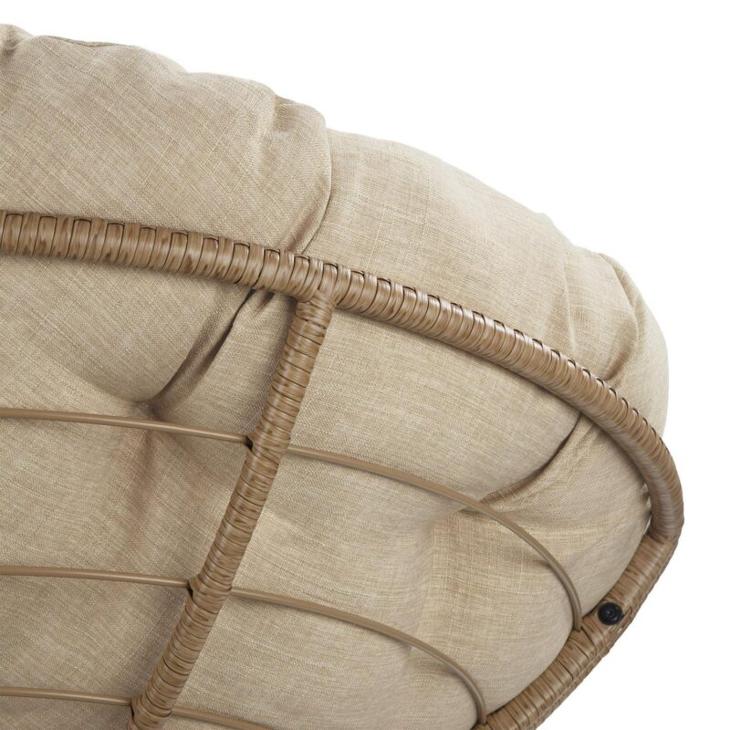 Office Star Products Specialty Seating Casual Cream Papasan Chair - Image 6
