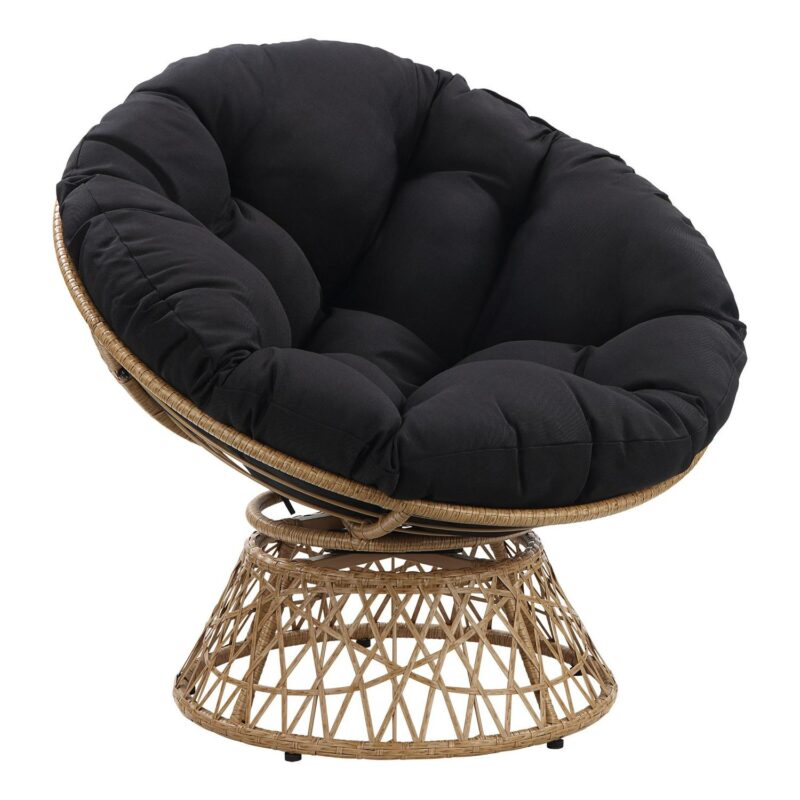 Office Star Products Specialty Seating Casual Black Papasan Chair - Image 2