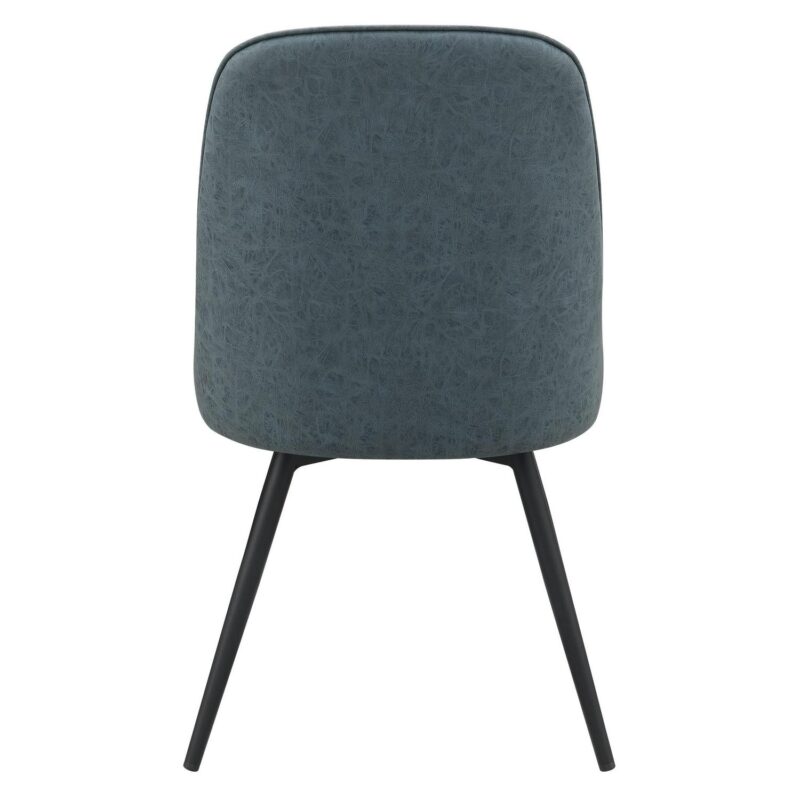 Office Star Products 2 Penton Casual Navy Faux leather Swivel Accent Chair - Image 4