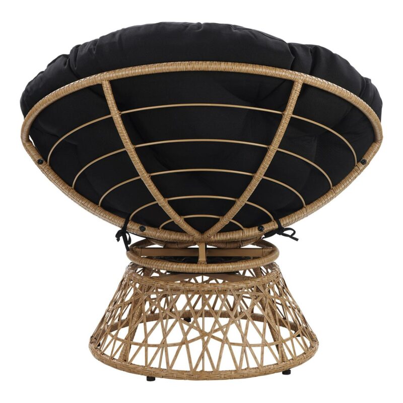 Office Star Products Specialty Seating Casual Black Papasan Chair - Image 4