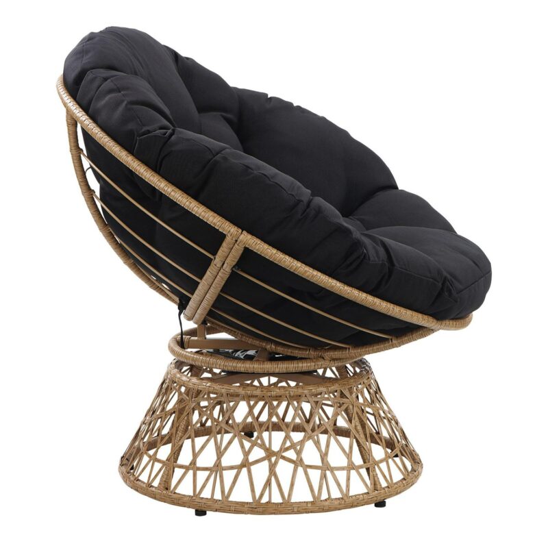 Office Star Products Specialty Seating Casual Black Papasan Chair - Image 3