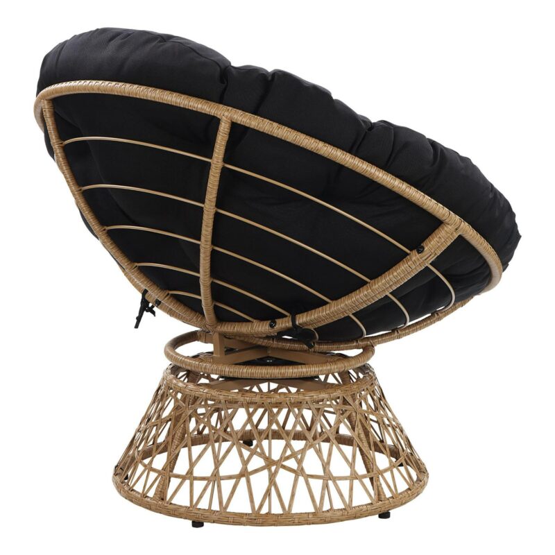 Office Star Products Specialty Seating Casual Black Papasan Chair - Image 6