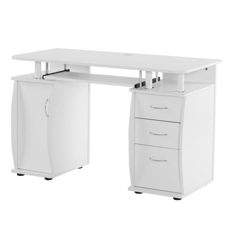 Outopee 45.28-in White Modern/Contemporary Computer desk