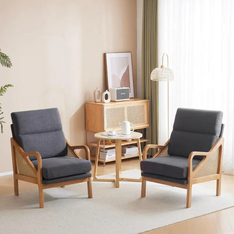 Outopee Casual Gray Accent Chair - Image 10