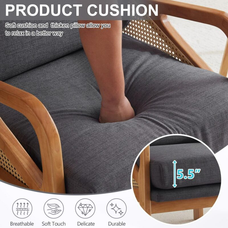 Outopee Casual Gray Accent Chair - Image 9