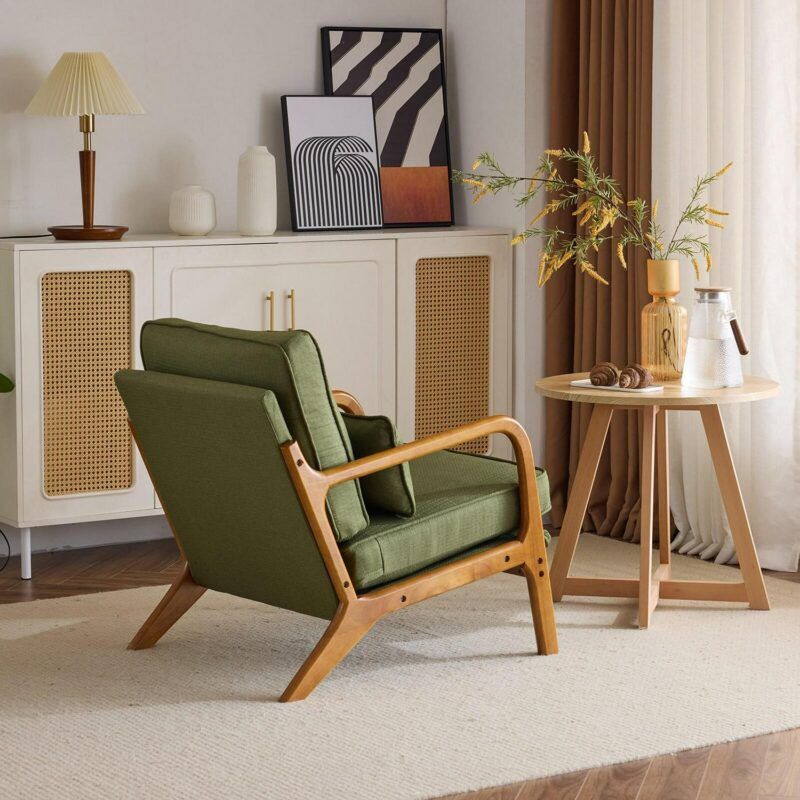 Outopee Casual Green Accent Chair - Image 6