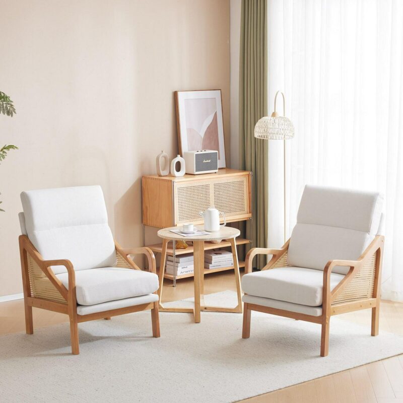 Outopee Casual White Accent Chair - Image 10
