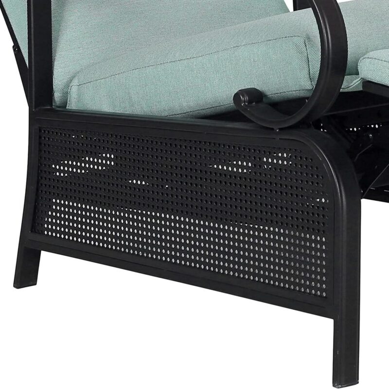 PEAK HOME FURNISHINGS Recliner Chair Black Upholstered Recliner - Image 6