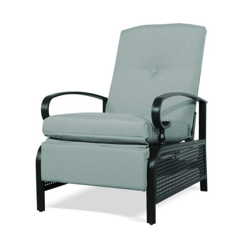 PEAK HOME FURNISHINGS Recliner Chair Black Upholstered Recliner