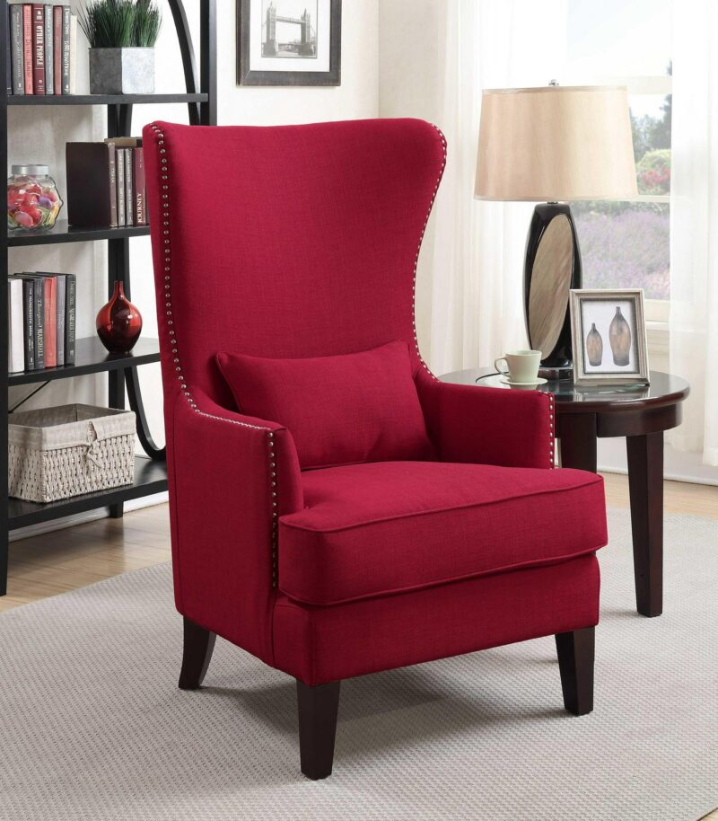 Picket House Furnishings Kegan Modern Berry Accent Chair - Image 4
