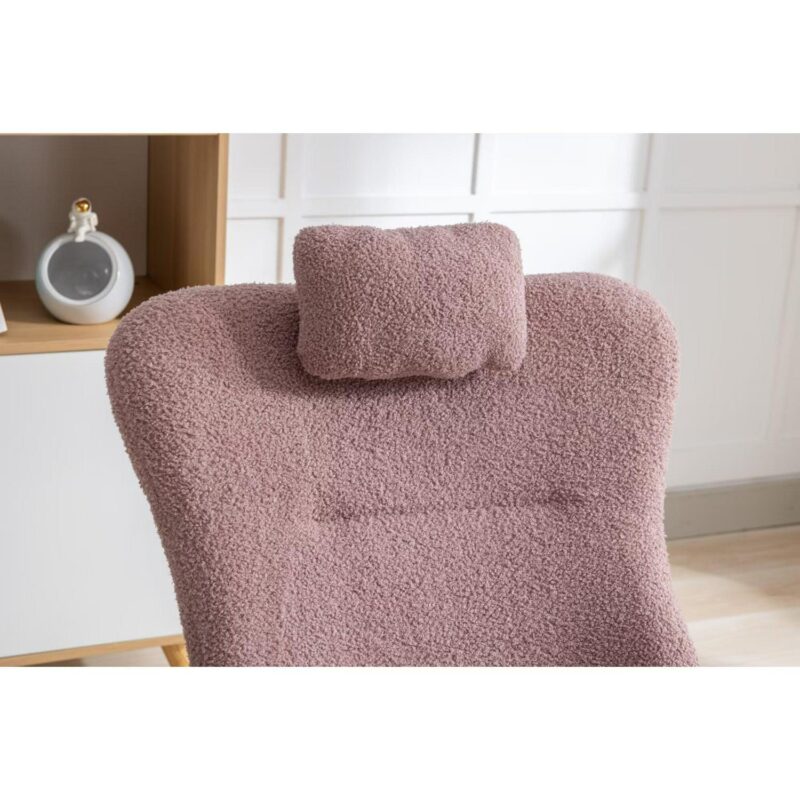 Poly furniture Modern Pink Rocking Chair - Image 5