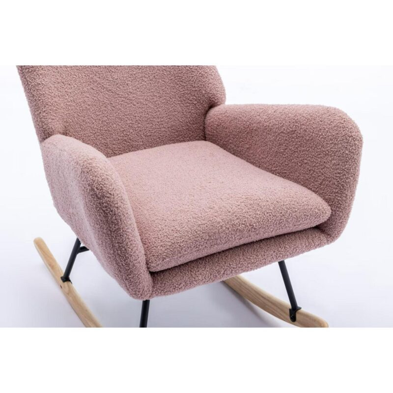 Poly furniture Modern Pink Rocking Chair - Image 4