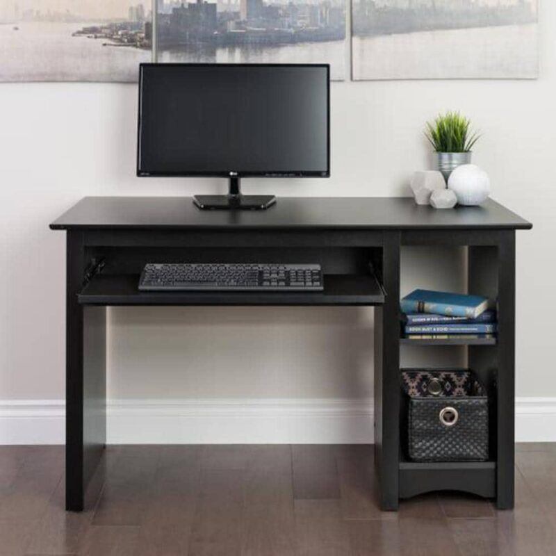 Prepac 48-Inches Black Modern/Contemporary Computer desk