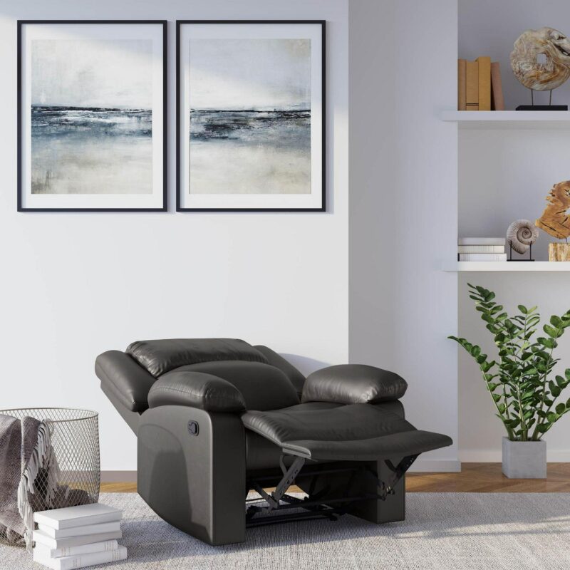 Relax A Lounger Java Faux leather Upholstered Recliner - Image 10