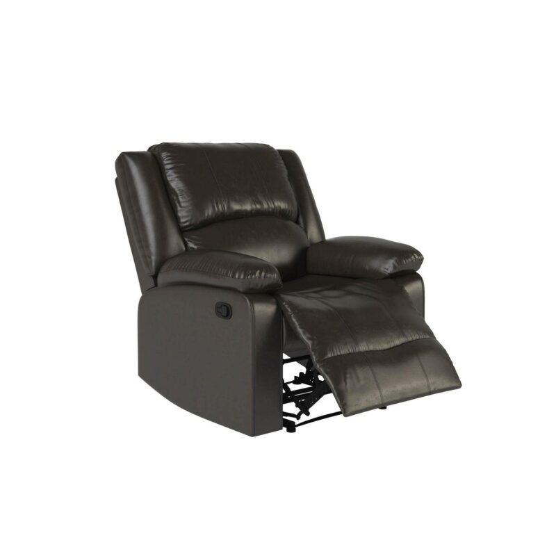 Relax A Lounger Java Faux leather Upholstered Recliner - Image 3