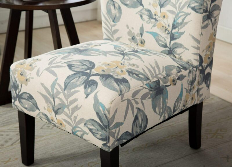Roundhill Furniture Capa Modern Blue Woven Accent Chair - Image 7