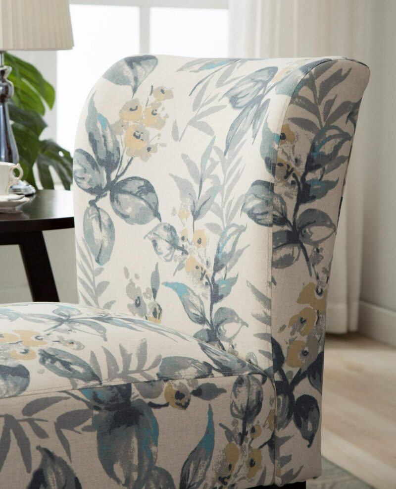 Roundhill Furniture Capa Modern Blue Woven Accent Chair - Image 6