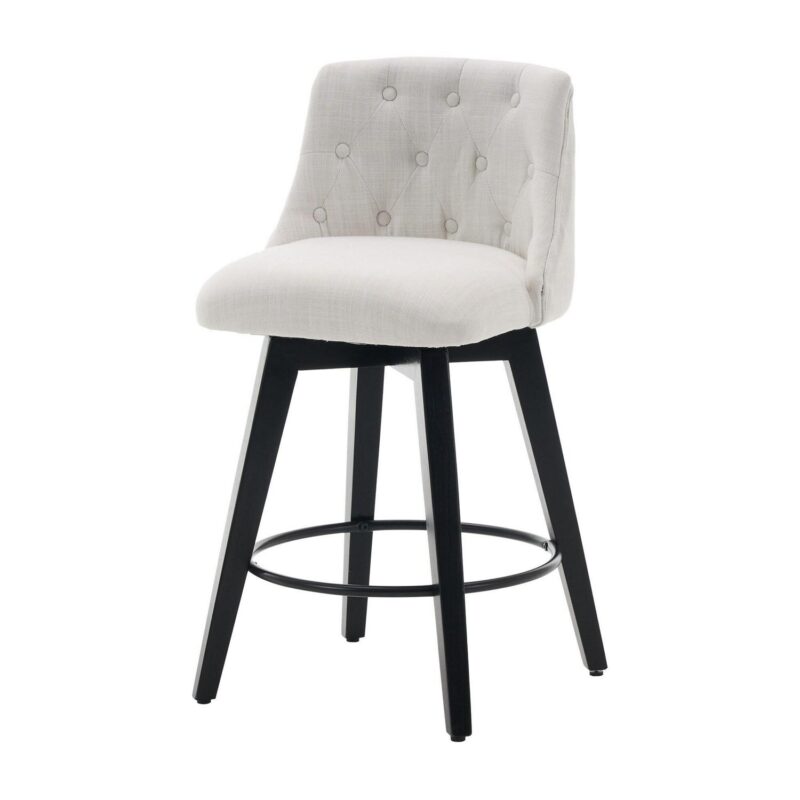 Runesay 2 Modern White Velvet Accent Chair - Image 4