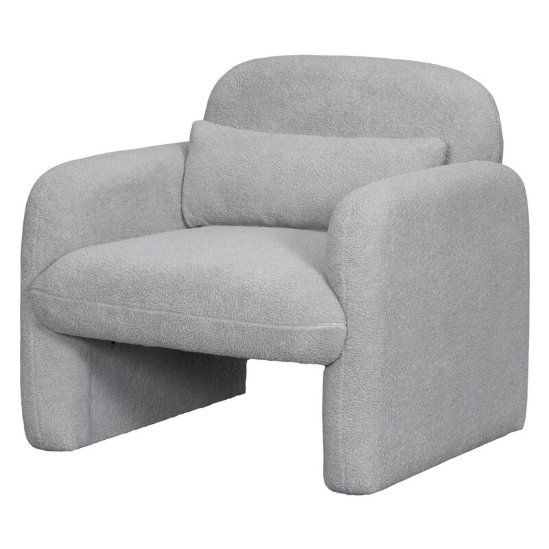 Runesay Modern Gray Velvet Accent Chair - Image 7