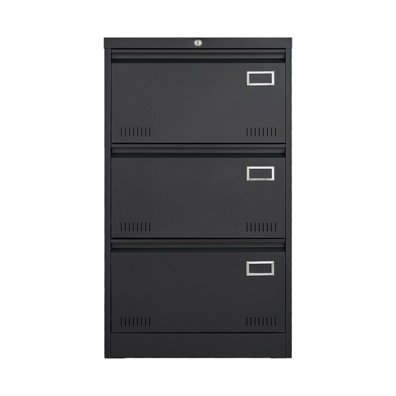 SINOFURN Black 3 -Drawer 23.6-in File Cabinet - Image 4