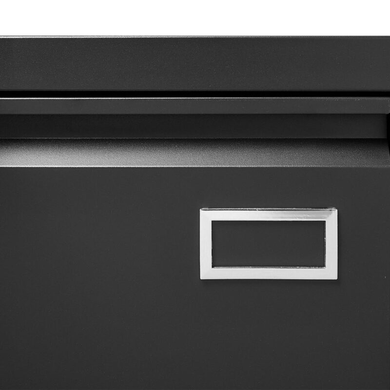 SINOFURN Black 3 -Drawer 23.6-in File Cabinet - Image 13