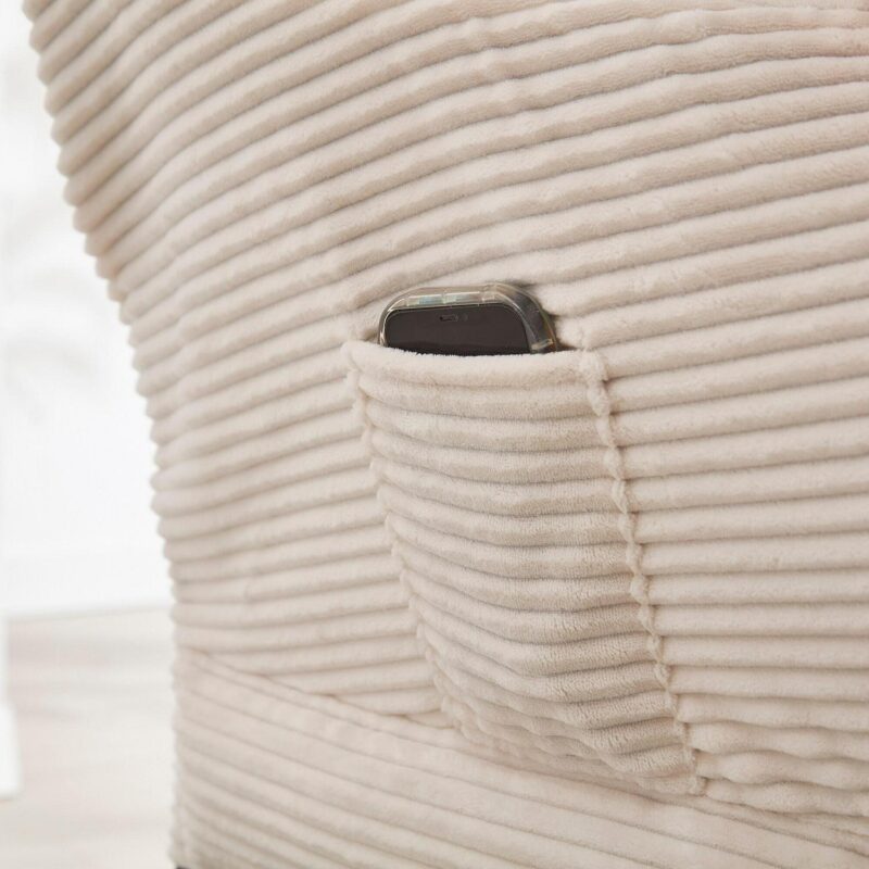 SINOFURN Casual Beige Accent Chair - Image 7