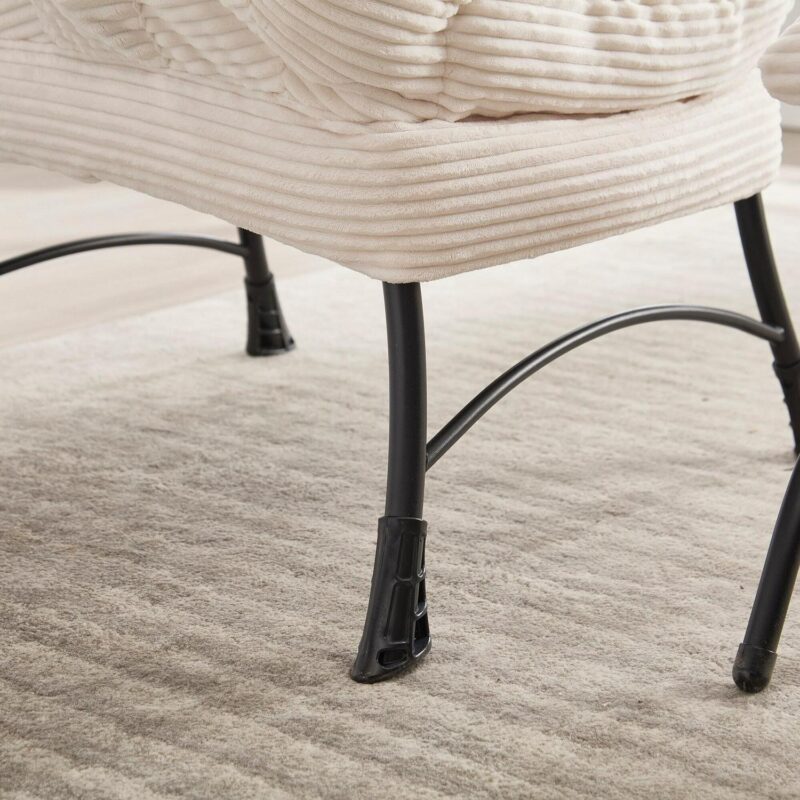 SINOFURN Casual Beige Accent Chair - Image 8