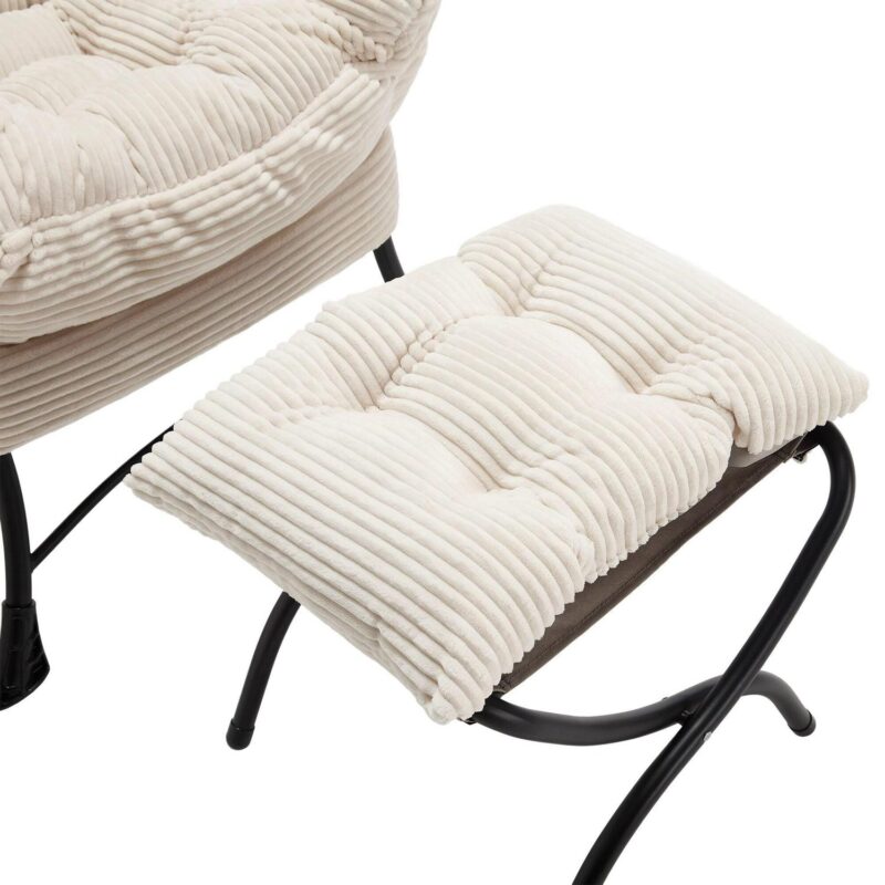 SINOFURN Casual Beige Accent Chair - Image 14