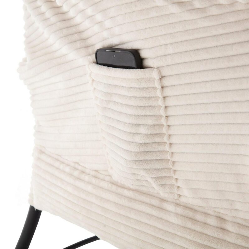 SINOFURN Casual Beige Accent Chair - Image 18